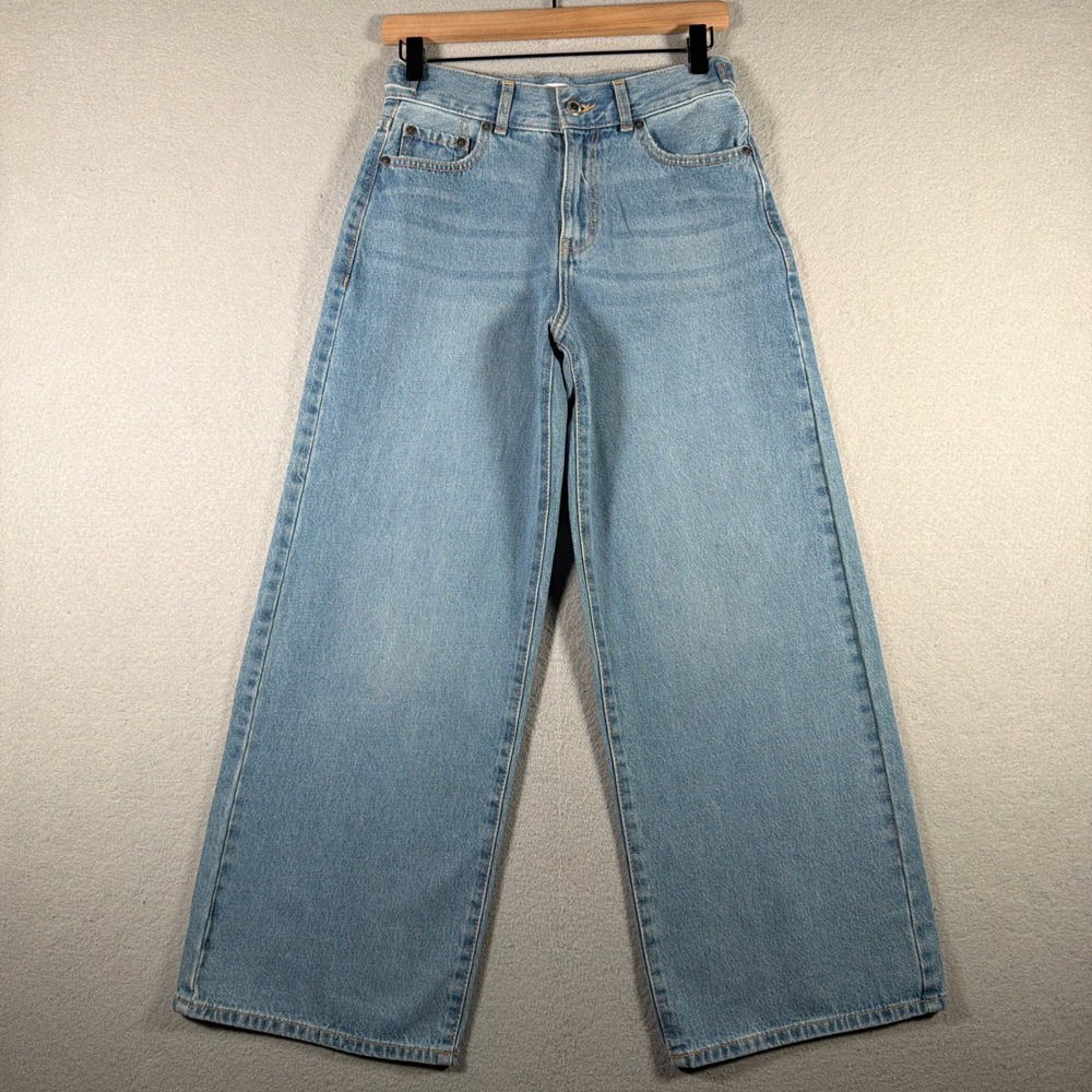 Levis Cinch High Rise Baggy Jeans Light Wash Blue Size 14 Wide Leg Denim